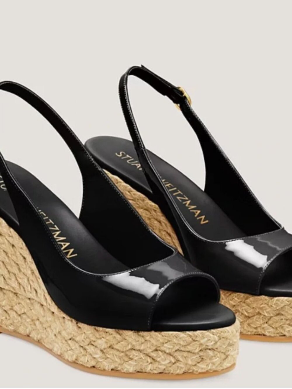 Stuart Weitzman Peeptoe Black - NWT